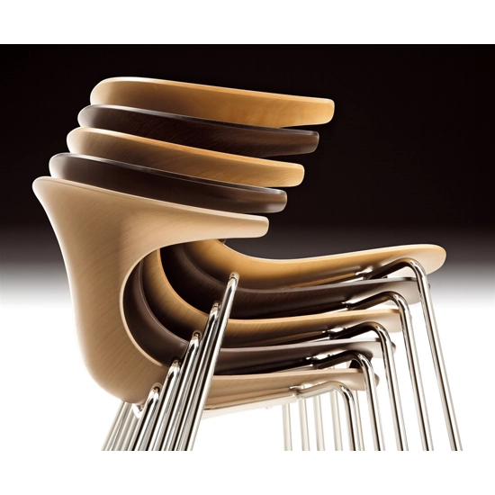 Loop 3D wood Sedia in legno moderna infiniti 4