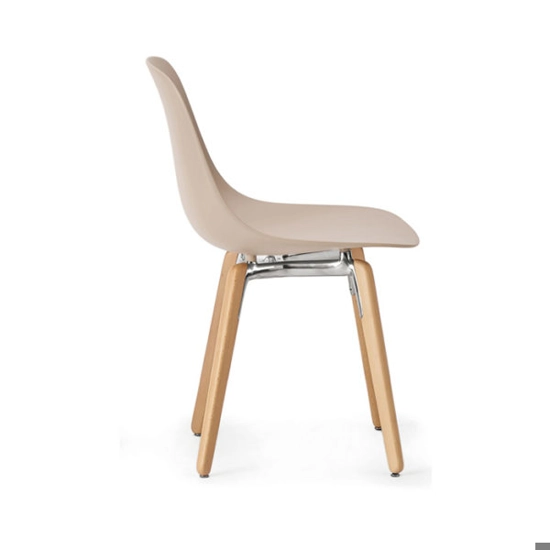 Pure Loop Wooden Legs Sedia in legno moderna infiniti