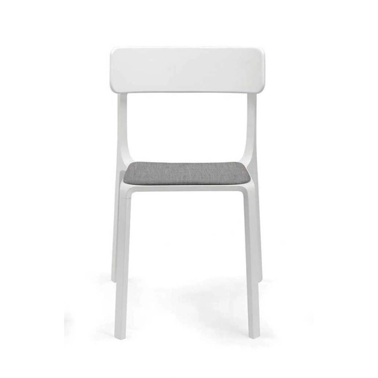 Ruelle Plastic Back Upholstered Panel Sedie in metallo Infiniti 2