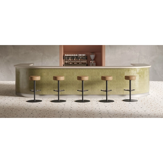 Kat  Padded - Girevole con Base Tonda Piana Sgabelli per ufficio Kastel 1