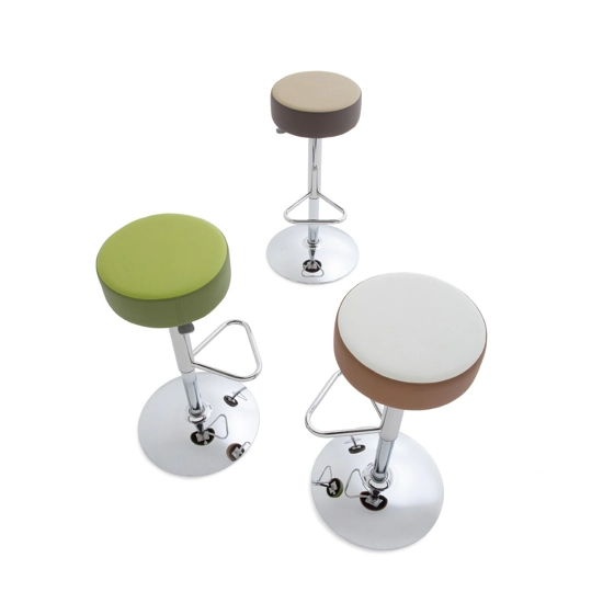 Kat Padded - Alzo Gas Metal stools Kastel