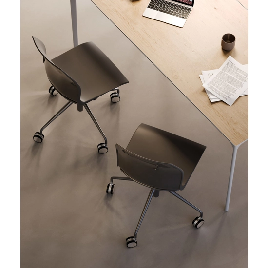 Kalea - Girevole 4 Piedi con Ruote Sedie home office Kastel