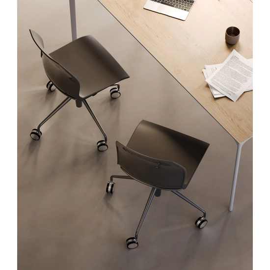 Kalea - Girevole 4 piedi con ruote e alzo gas Sedie home office Kastel 1