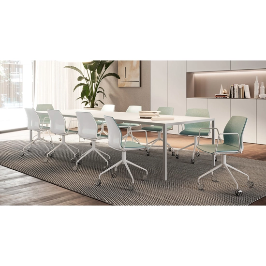 Kalea Braccioli - Girevole 4 Piedi con Ruote Sedie smart working Kastel 1