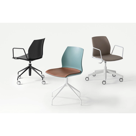 Kalea - Girevole 4 Piedi Sedie in plastica di design Kastel 5