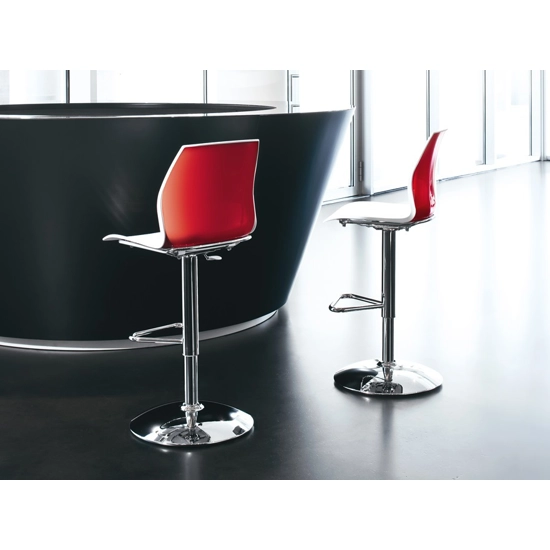 Kalea Sgabello Alzo Gas - Base Convessa Sgabelli in metallo Kastel 2