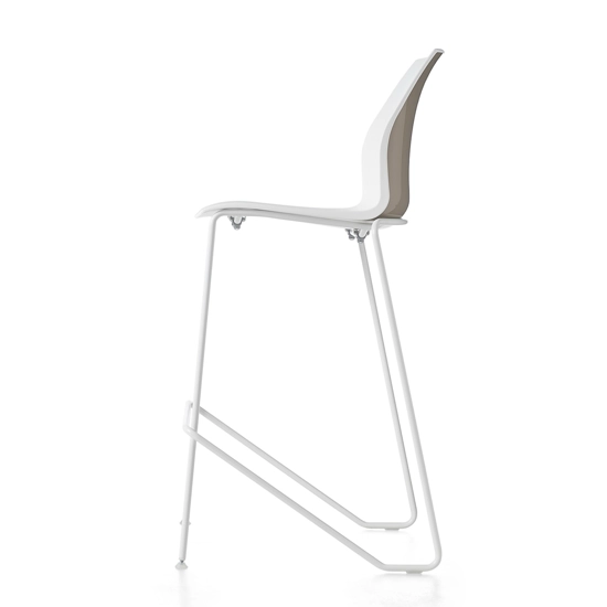 Kalea Sgabello - Gambe a Semi Slitta Sgabelli in plastica Kastel