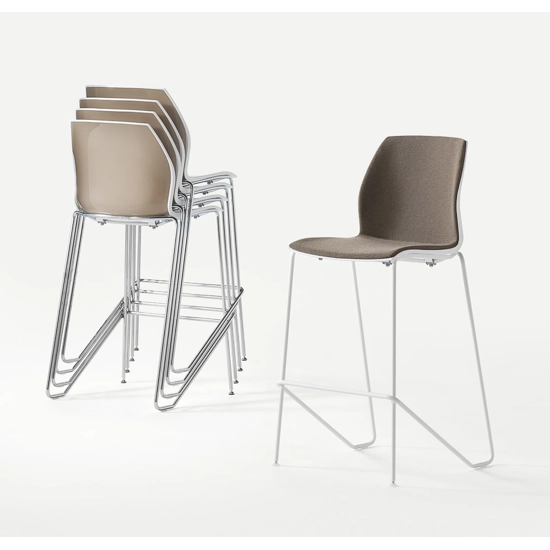 Kalea Sgabello - Gambe a Semi Slitta Plastic stools Kastel 3