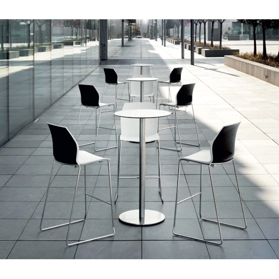 Kalea Sgabello - Gambe a Slitta Sgabelli in plastica Kastel 3