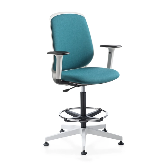 Key Smart Stool - Schienale Imbottito Sgabelli per ufficio Kastel