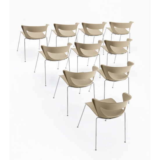 Kicca - 4 Gambe Sedie da attesa e collettività Kastel 11