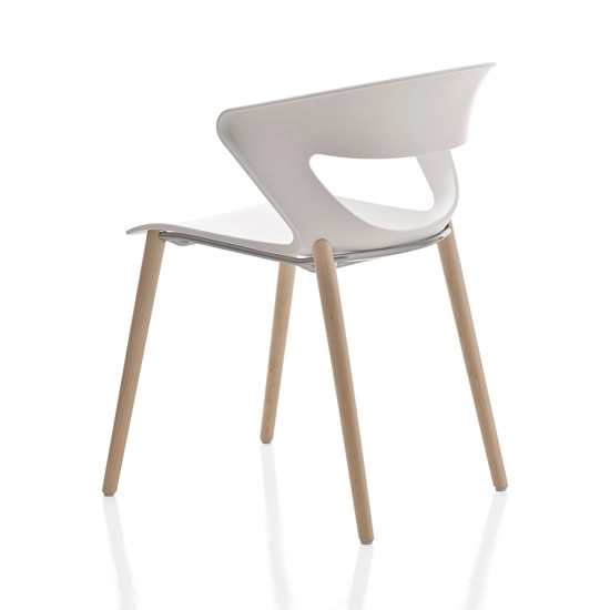 Kicca - Gamba Legno Sedie in plastica di design Kastel 2