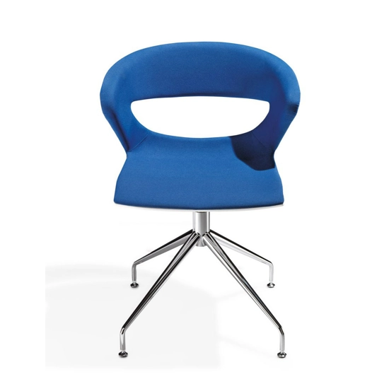 Kicca - Girevole 4 Piedi Sedie in plastica di design Kastel