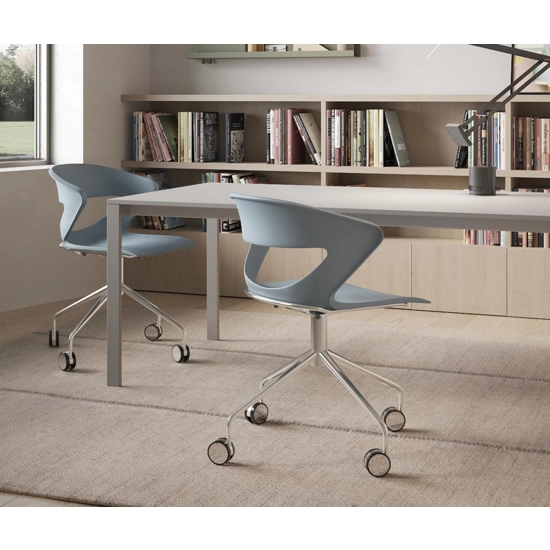 Kicca - Girevole 4 Piedi con Ruote Sedie home office Kastel 1