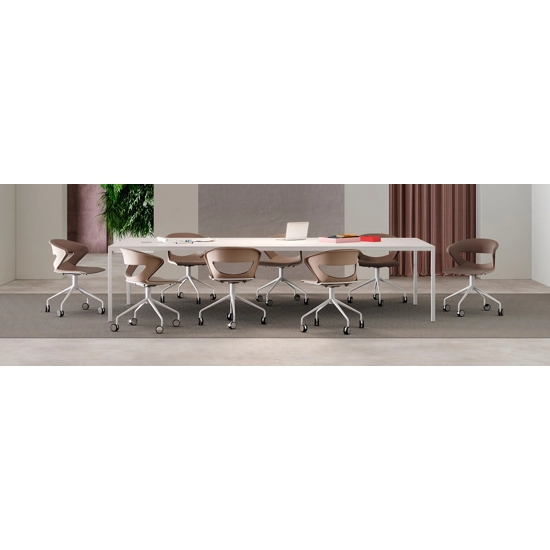 Kicca - Girevole 4 Piedi con Ruote Sedie home office Kastel 10