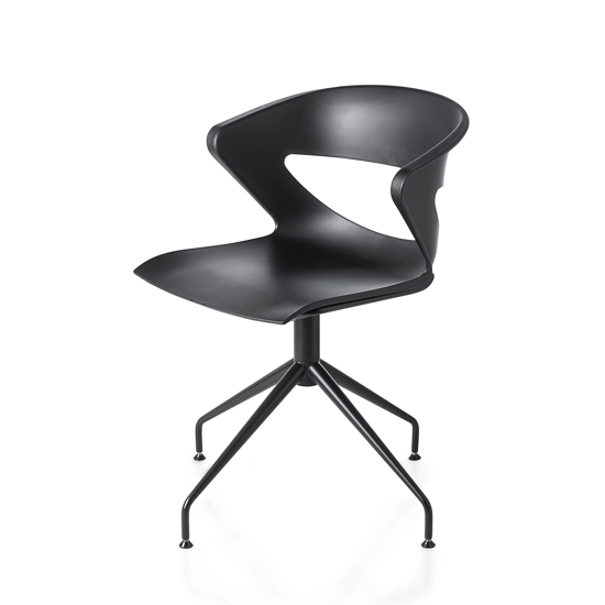 Kicca - Girevole 4 Piedi Sedie in plastica di design Kastel 1
