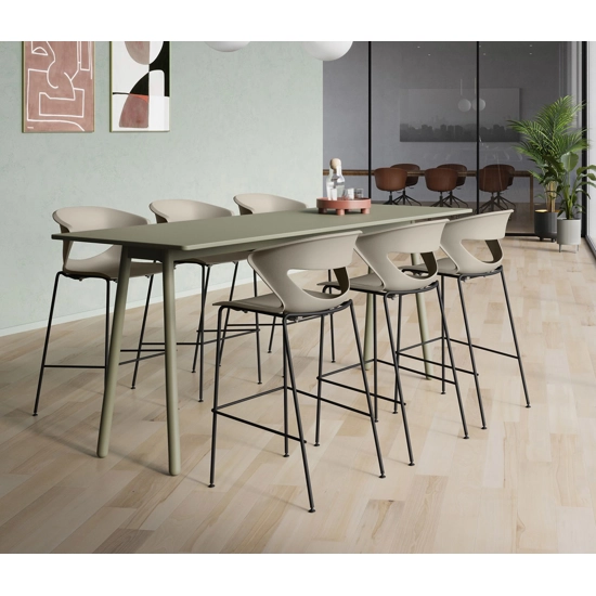 Kicca Fixed Stool Metal stools Kastel 1