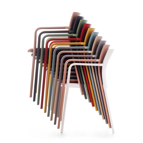 Klia Braccioli (prezzo per sedia in imballo da 2 pz.) Sedie in plastica di design Kastel 5