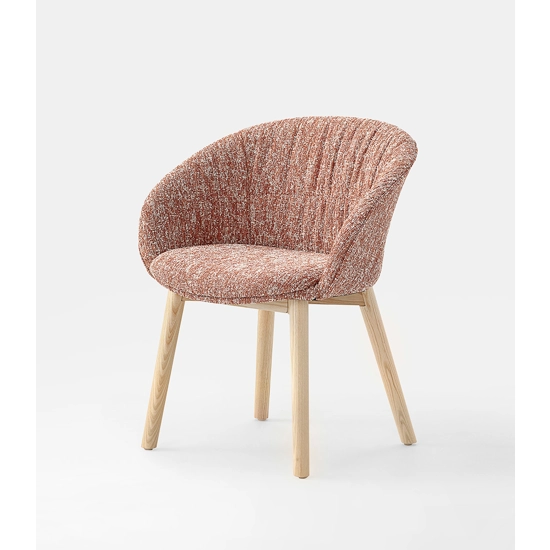 Konny Soft - 4 Gambe Legno Sedie imbottite Kastel