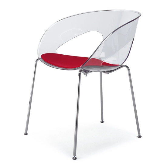 Krizia - 4 Gambe Sedie in plastica di design Kastel 5