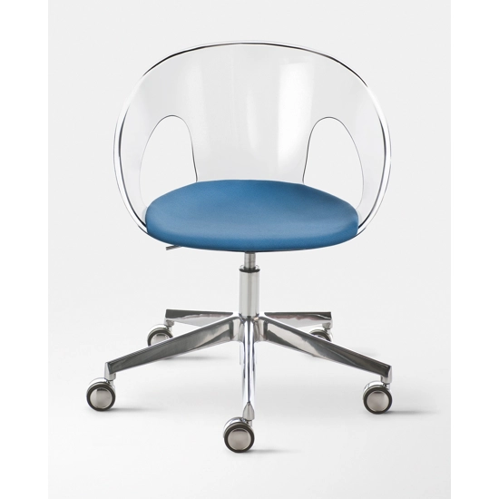 Krizia - Girevole con Gas e basamento a 5 Razze Sedie home office Kastel 1