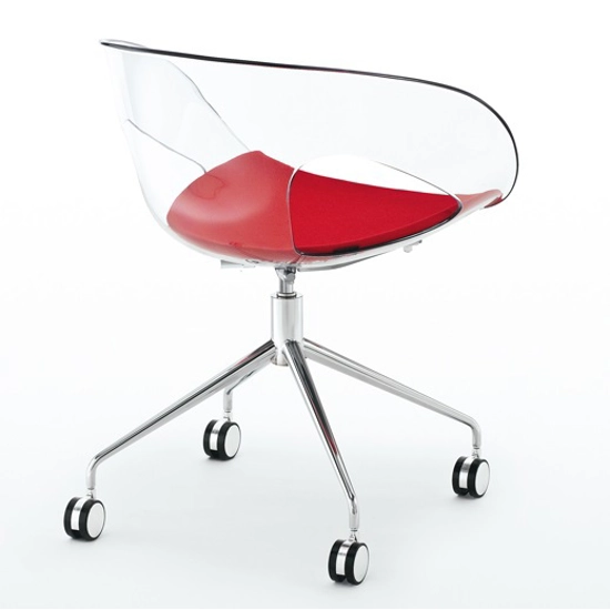 Krizia - Girevole 4 Piedi con Ruote Sedie smart working Kastel 2