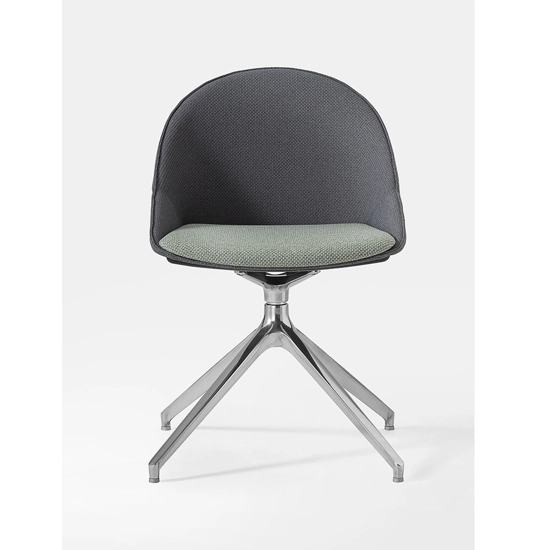 Kross Plus - Girevole 4 Piedi Alluminio Lucido Sedie in metallo Kastel