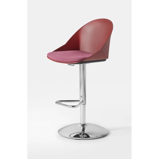 Kross Stool - Girevole con Base Tonda Convessa e Alzo Gas Sgabelli in plastica Kastel
