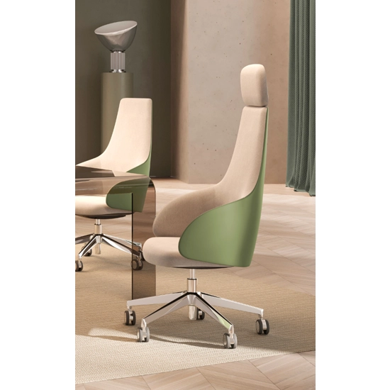 Kontea Alta con Appoggiatesta Sedie direzionali per ufficio Kastel 3