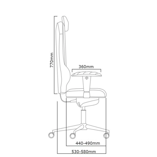 Monarch Premium - Ergo System Ergonomic office chairs Kulik System 12