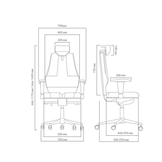 Nano Universal - Ergo System Executive office chairs Kulik System 7