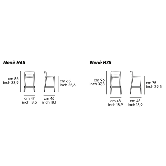 Nenè Stool PP-TS Upholstered stools Midj 1