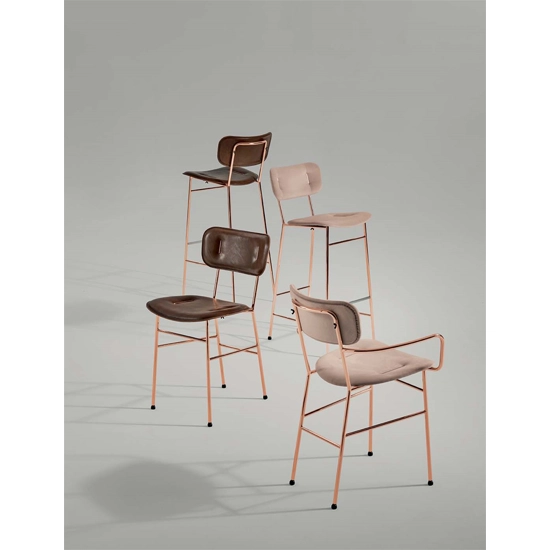 Piuma Stool M CU Metal stools Midj 1