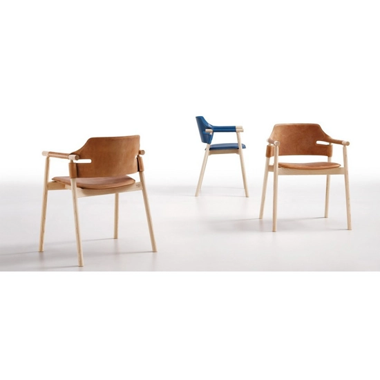 P L CU suite Modern wooden chairs Midj 4