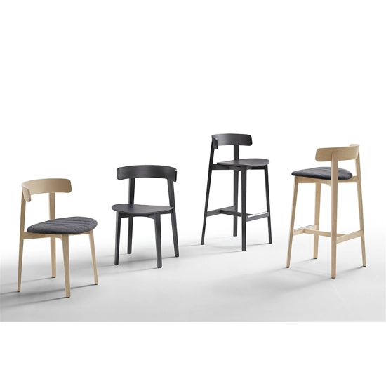 Maya S L LG Sedie in legno moderne Midj 1
