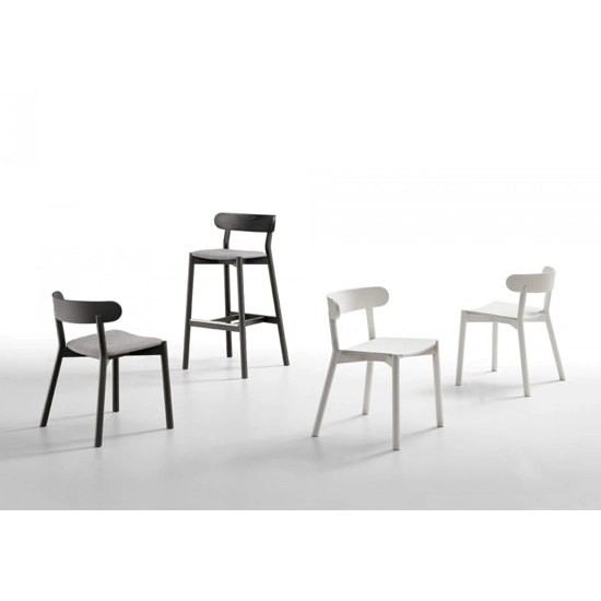 Montera Upholstered Stool Wooden stools Midj 1