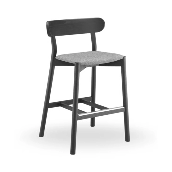 Montera Upholstered Stool Wooden stools Midj