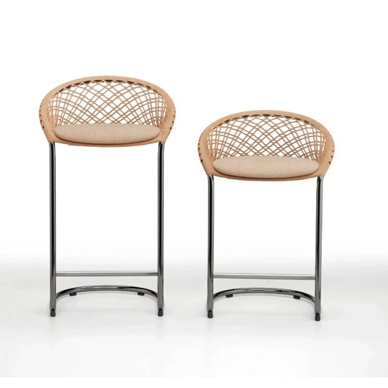 P47 Stool M TS CU Stools in leather and eco-leather Midj