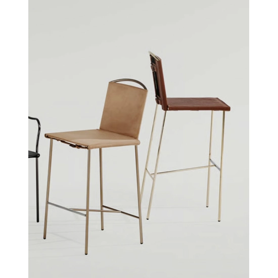 Rem Sgabello Sgabelli in cuoio Midj