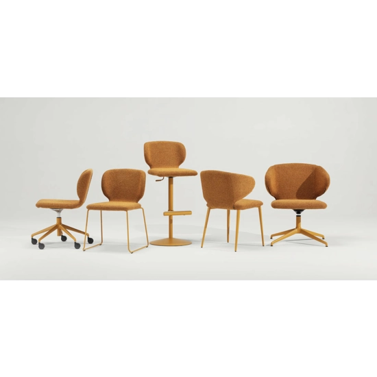 Wrap Sgabello - Gamba a Slitta Sgabelli in metallo Midj 2
