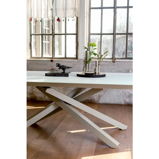 Beijing 200x106 Glass and crystal tables Midj 3