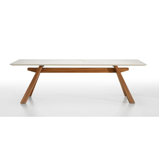 Zeus 200x100 - Wooden Leg Living room tables Midj 1