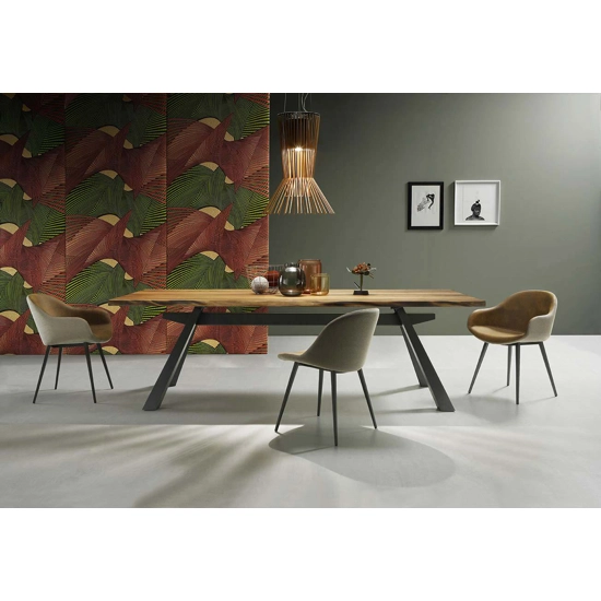 Zeus 200x106 - Metal Leg Modern tables Midj