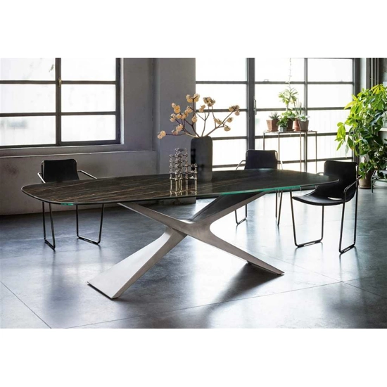 Nexus 280x120 Elittico Tavoli in ceramica Midj 4