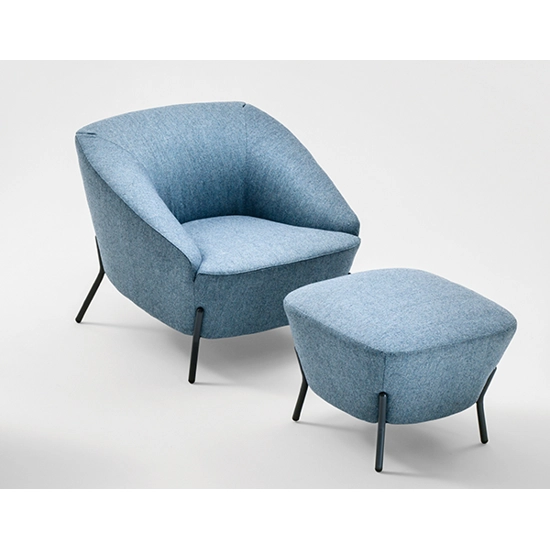 Nuvola Poltrona Gambe Metallo Poltroncine sala d'attesa Milani 2