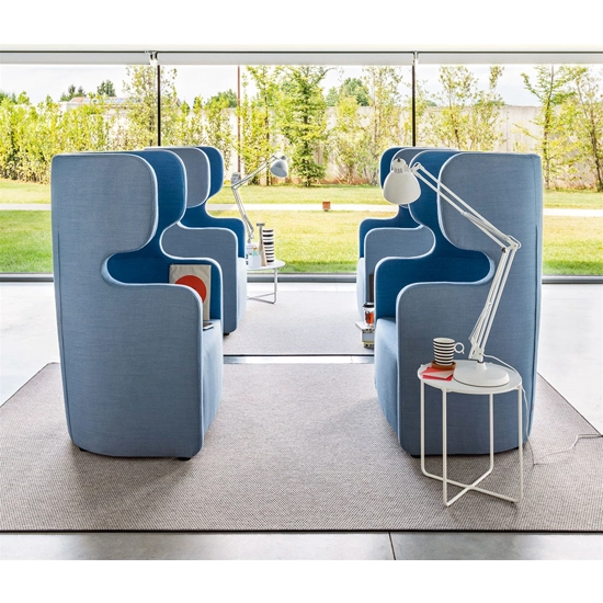 PEOPLE 2 Seater Sofa with High Backrest Office armchairs Milani 2