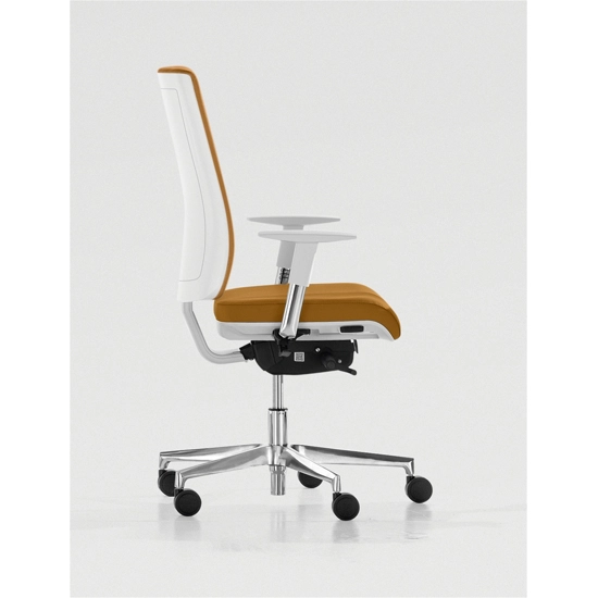 Upholstered Lex Operativa - White Structure Ergonomic office chairs Milani 1