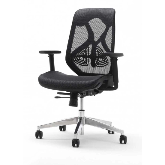 Dafne Plus Nera Sedia ergonomica per ufficio Mstyle