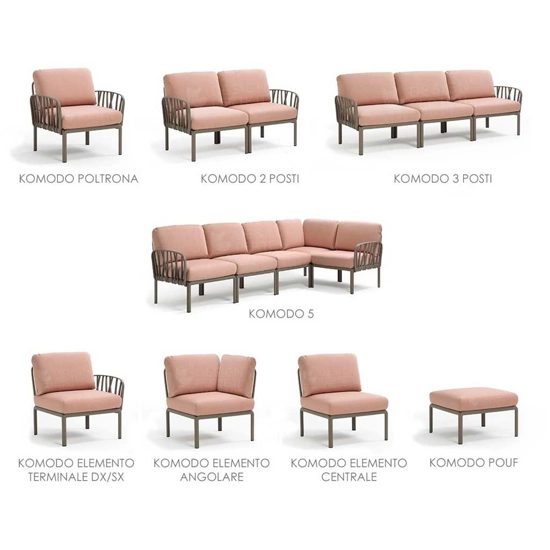 Komodo Armchair Outdoor sofas and armchairs Nardi 9