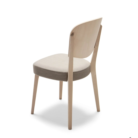 Astra Padded Modern wooden chairs Origins 1971 10